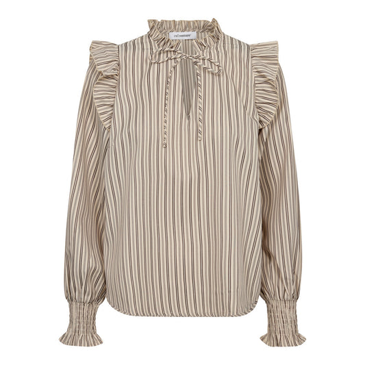 Co’couture Sigga stripe blouse powder