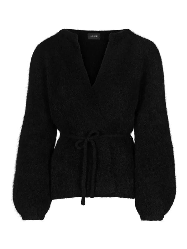 Ella & il Fredrikke chunky cardigan black