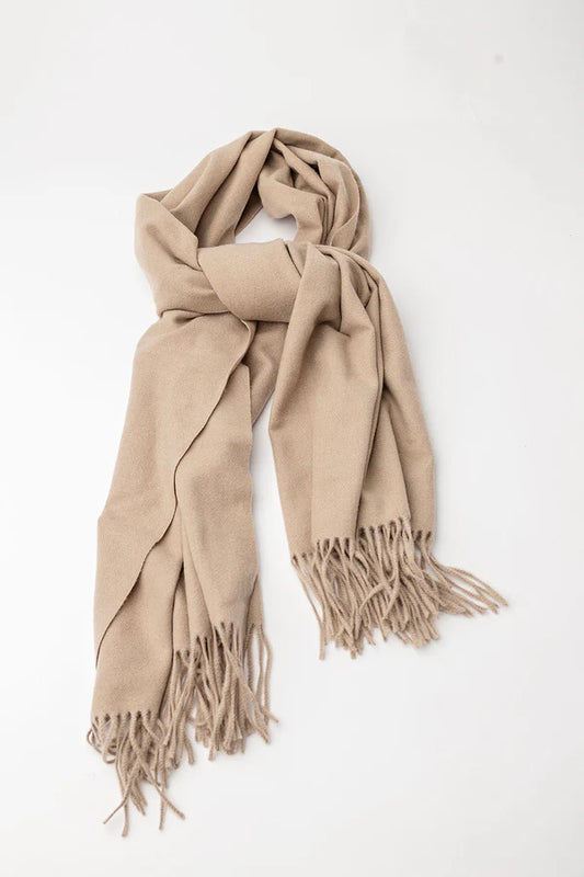 Bow19 Soft Scarf Light Beige