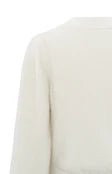 YAYA Fluffy cardigan with round neck long sleeves and buttons