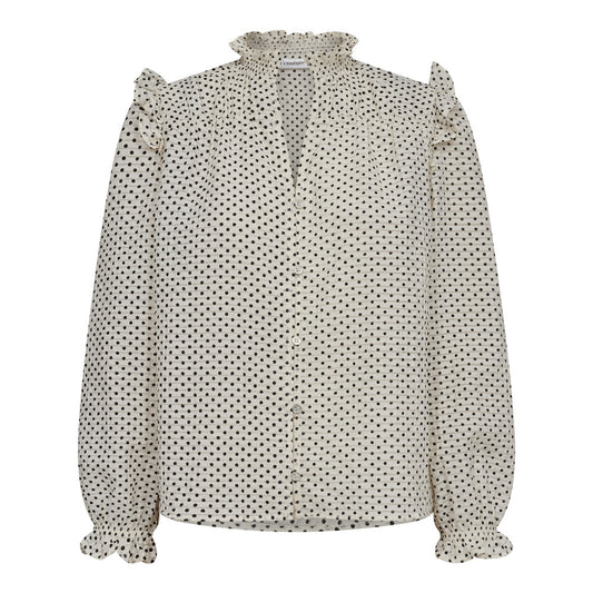 Co Couture Chess dot shirt off white