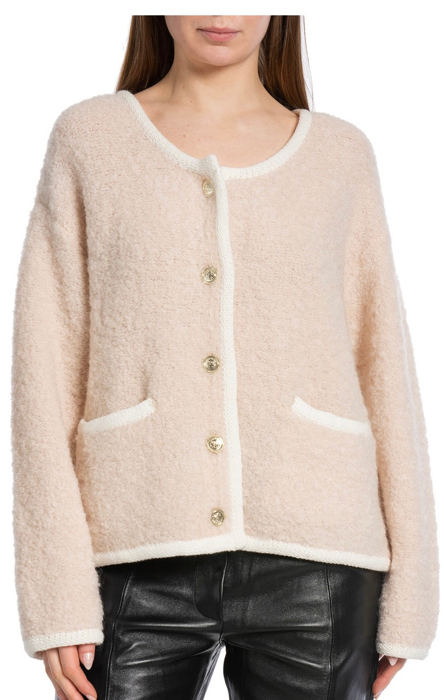 Co’Couture Wool Cardigan Powder