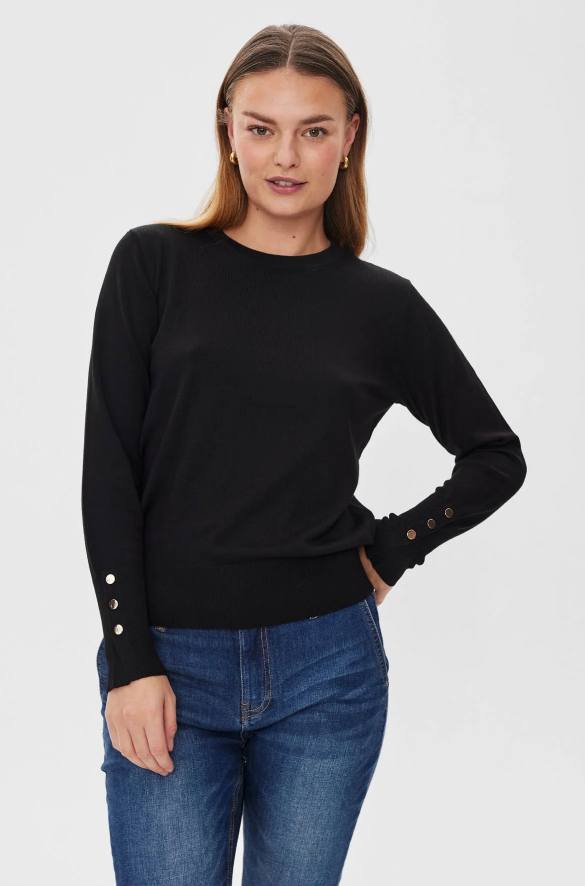 Freequent Katie Pullover Black