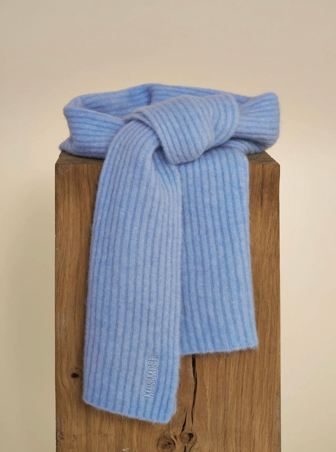 Mos Mosh Lora Knit scarf Cashmere Blue