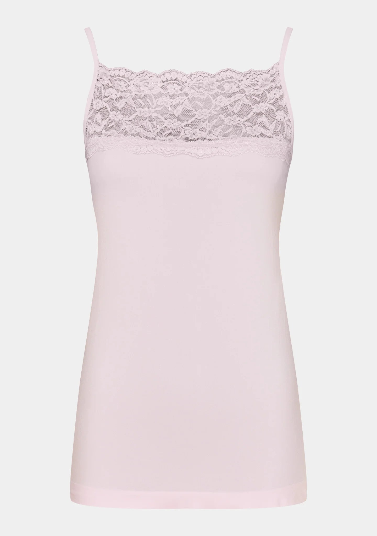 Isay Wide Lace  Top pink