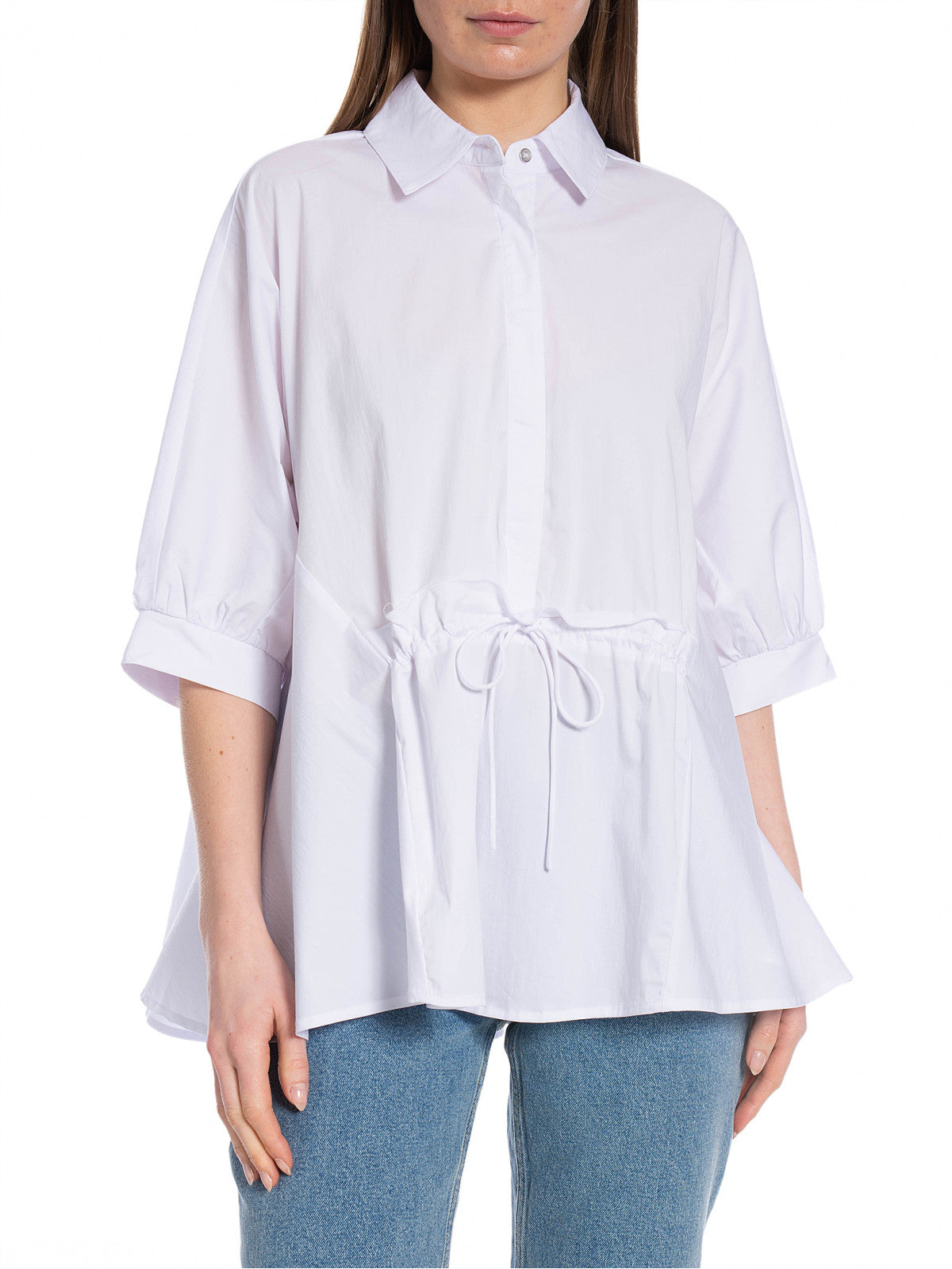 Co’couture cotton crisp wing blouse
