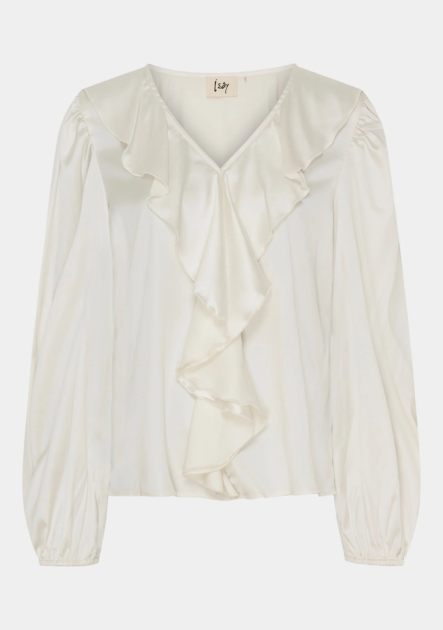Isay Steff Flounce blouse broken white