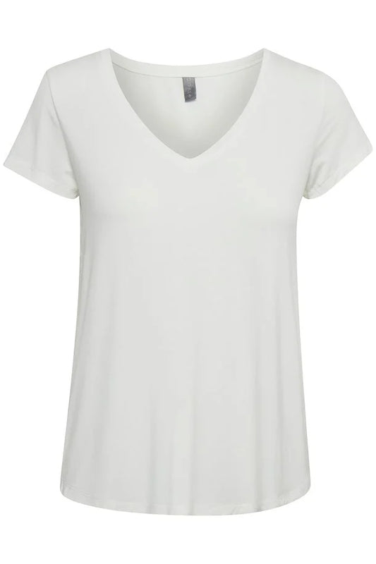 Culture Poppy V-Neck T-Shirt White