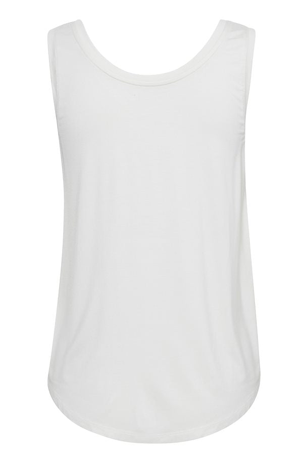 Culture Poppy VO-Neck Tank Top White