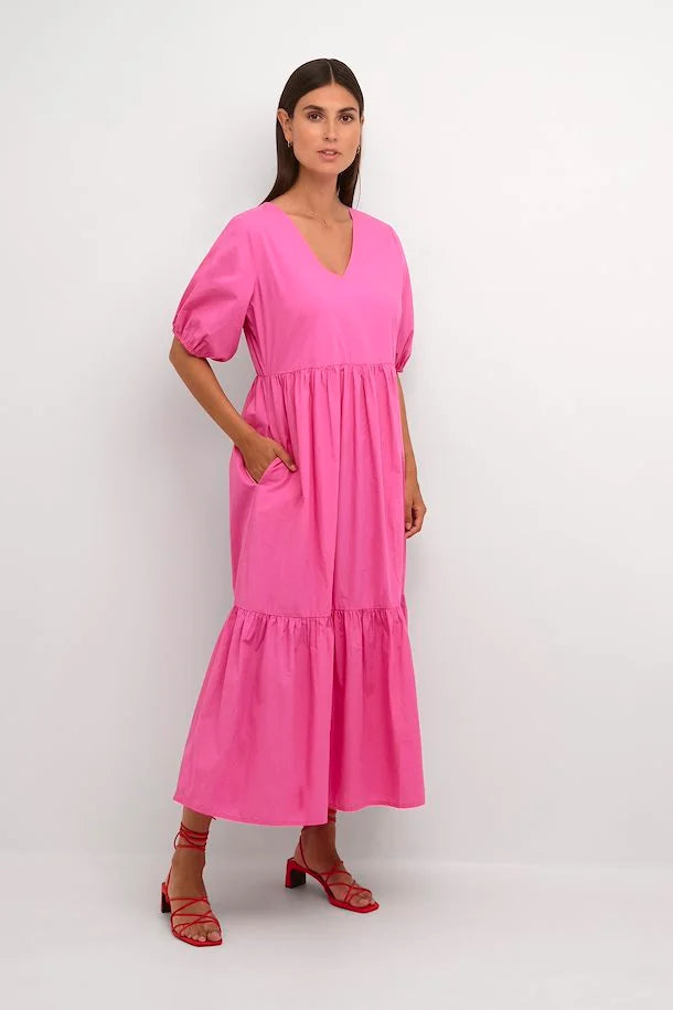 Culture Olena Midi Dress Phlox Pink