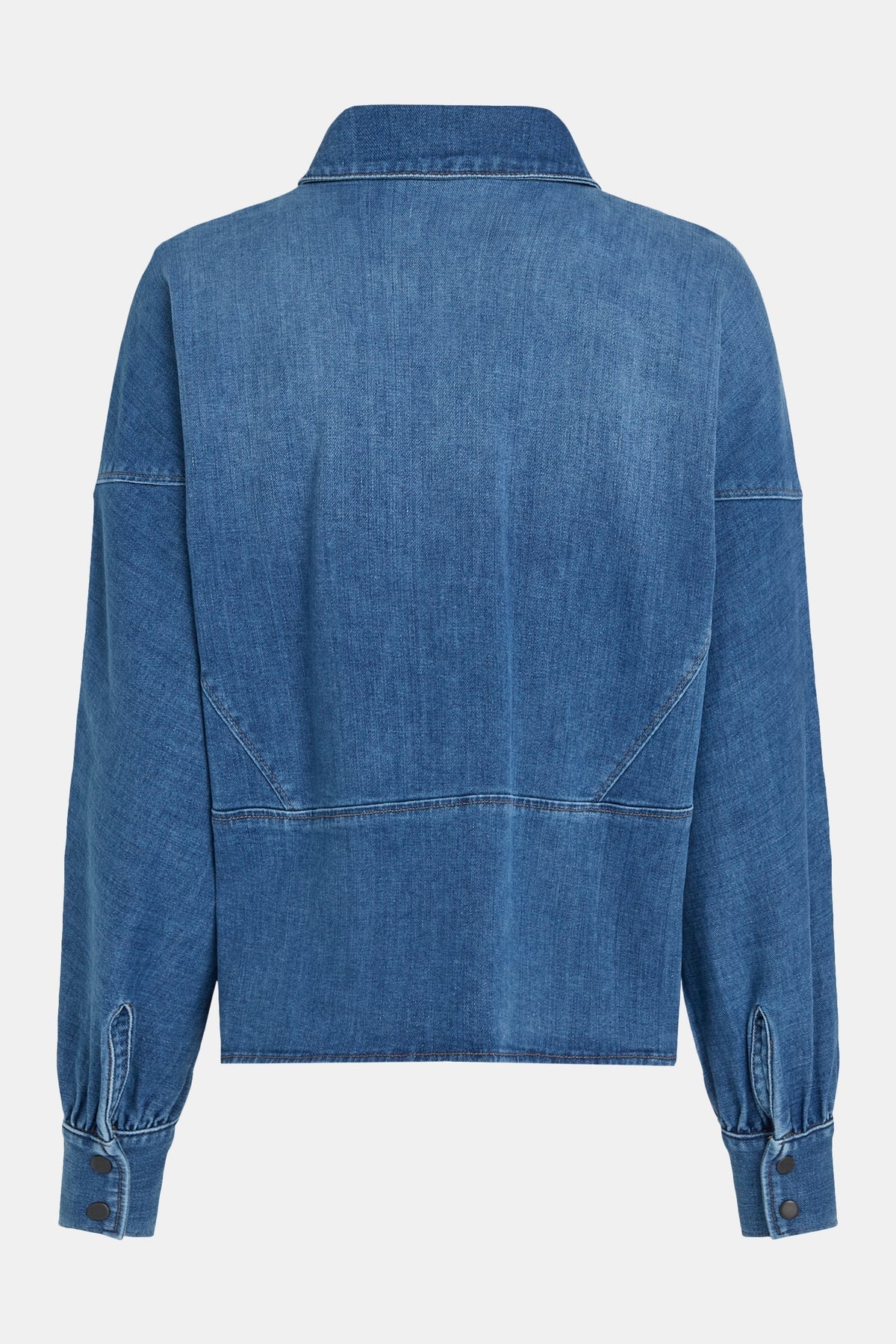 Penn And Ink Denim Blouse Blue