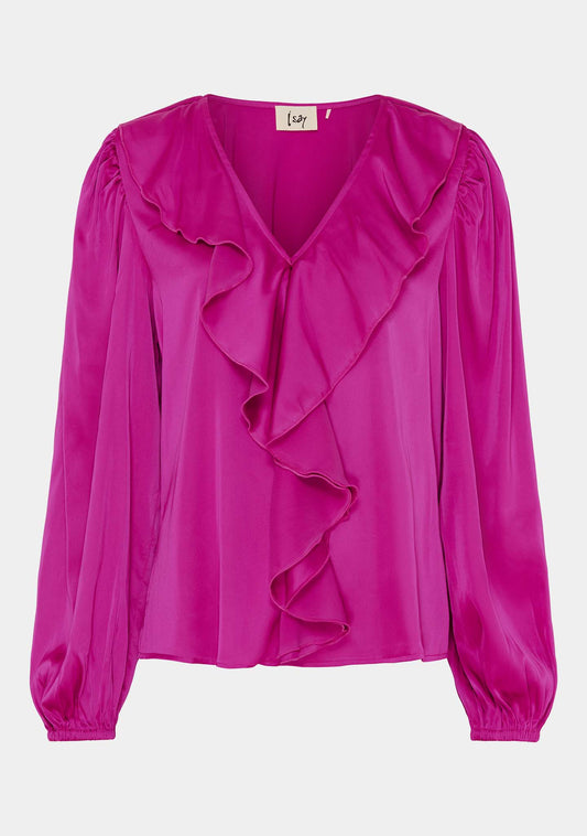 Isay Steff Flounce Blouse Autumn Pink