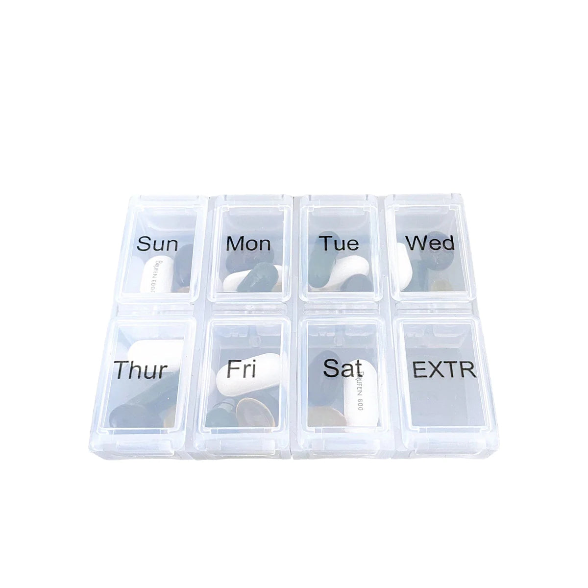 Bag-all Pill Organizing Case With Weekly Insert Black